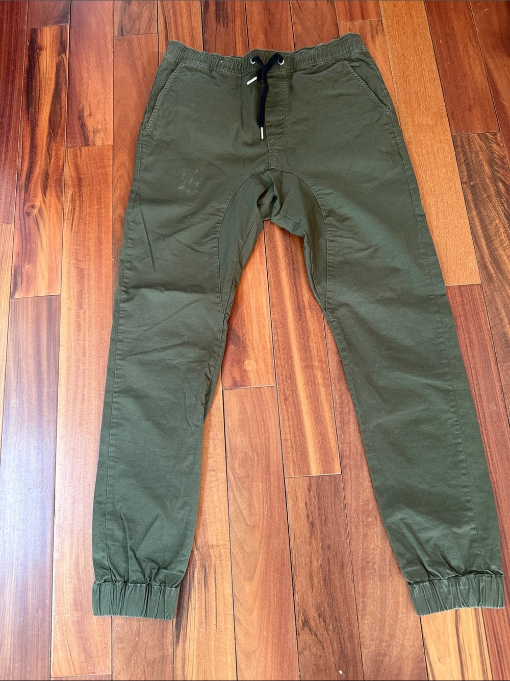 Zanerobe Olive Green Drawstring Joggers